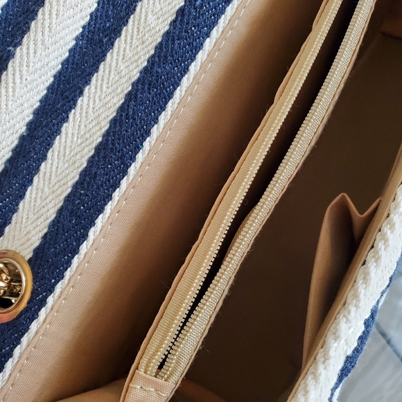 Fabric Striped  Clutch - Picture 5 of 5